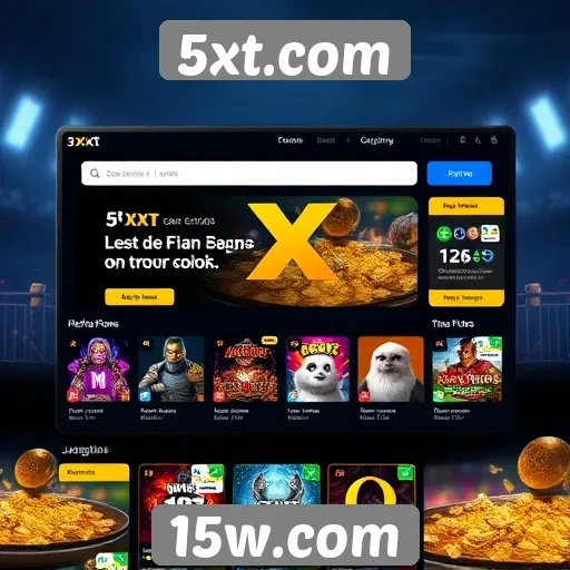Acessibilidade e interface de 5xt.com destacam-se